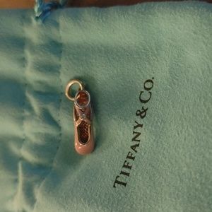 Tiffany&Co ballet slipper charm with diamond.
